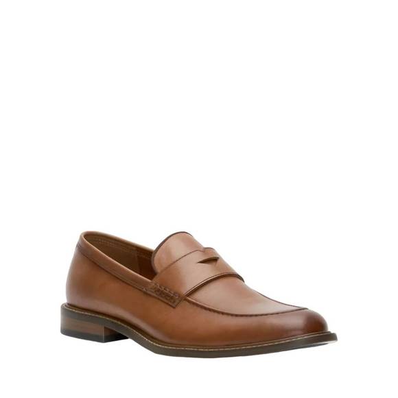 NEW VINCE CAMUTO lachlan penny loafer in cognac - Picture 1 of 1